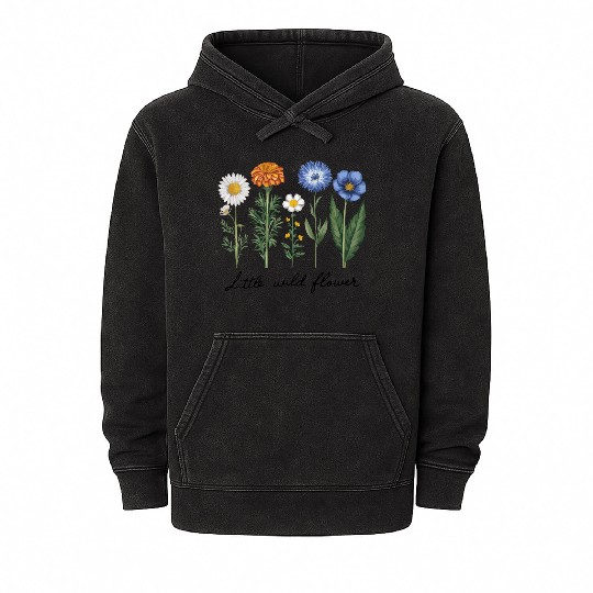 Little Wildflower Mineral Wash Hoodies