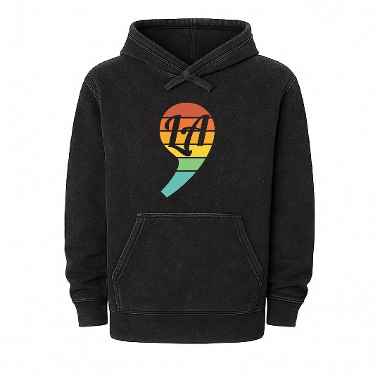 Comma La Kamala Harris For President Mineral Wash Hoodies