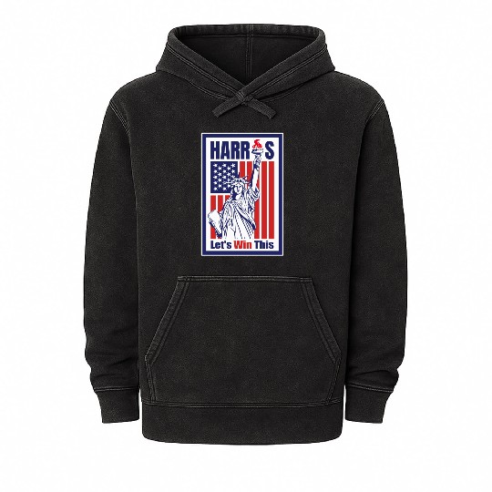 Kamala Harris 2024 Presidential Election Edition Mineral Wash Hoodies