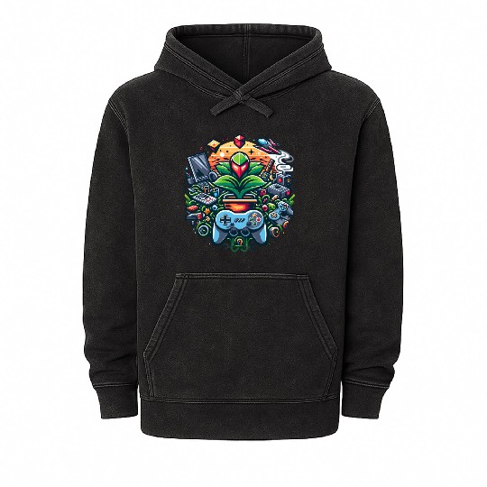 Game Plants Mineral Wash Hoodies