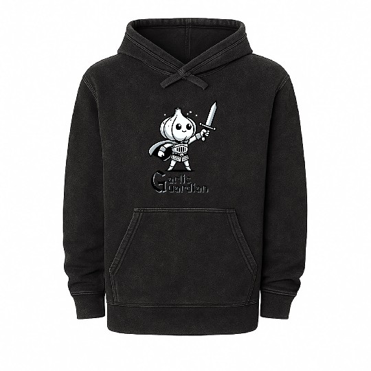 Garlic Guardian Mineral Wash Hoodies