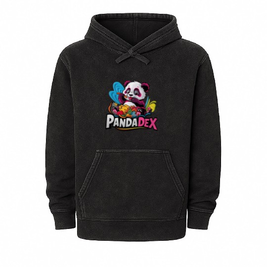 PandaDex: Sweet Adventures in a Colorful World! Mineral Wash Hoodies