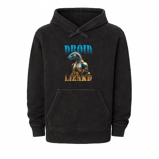 Android Dragon Lizard Mineral Wash Hoodies