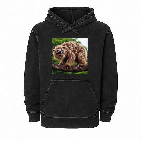The hyena-sloth Mineral Wash Hoodies