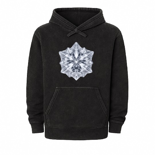 Ice Crystal Mineral Wash Hoodies