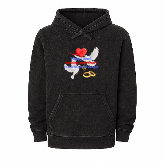 Happy 22nd Wedding anniversary to a wonderful Mineral Wash Hoodies