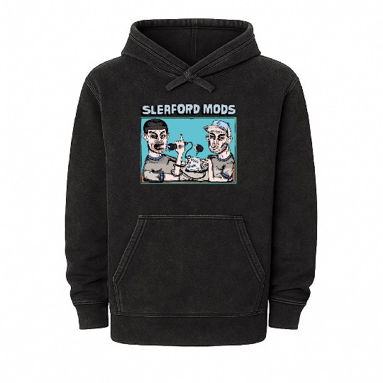 Sleaford Mods Punk Rock Design Mineral Wash Hoodies