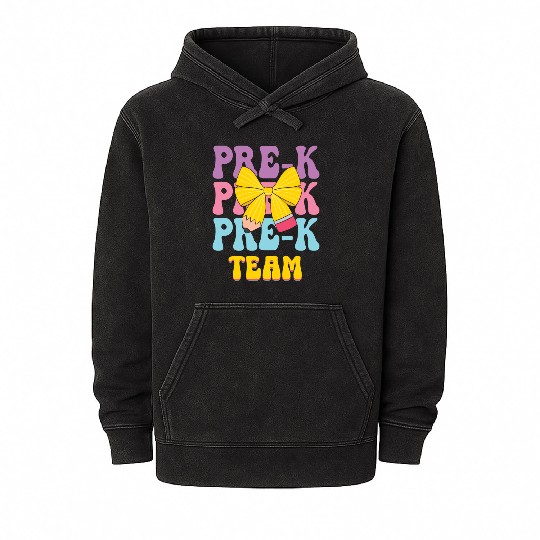 Pre-K Team - Preschool Teacher Mineral Wash Hoodies