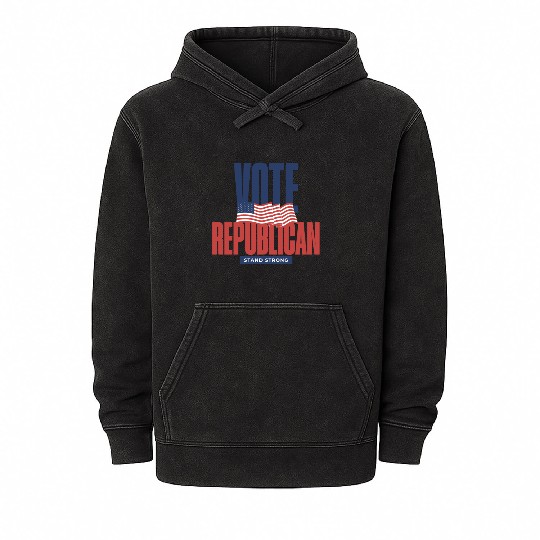 Vote Republican Election 2024 Mineral Wash Hoodies design