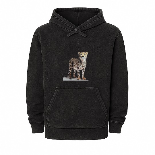 Cheetah Mineral Wash Hoodies