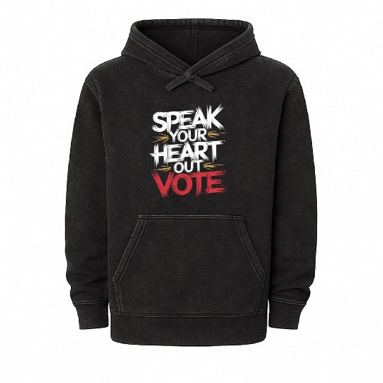 THE BEST T - Mineral Wash Hoodies"USA ELECTION
