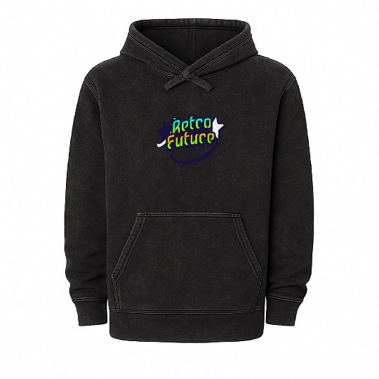 Retro Future - Neon Streetwear for Y2K lovers Mineral Wash Hoodies