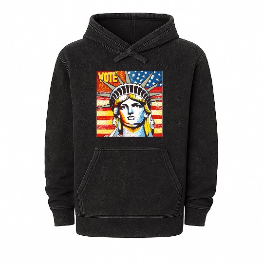 Vote 2024 Election Mineral Wash Hoodies 0002