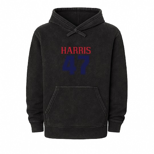 Kamala Harris for President Vote 2024 Tim Walz Mineral Wash Hoodies