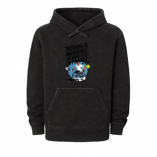 Wheelchair Tennis, Conquering Limits on the Court Mineral Wash Hoodies