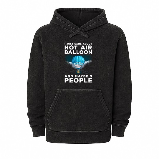 Hot Air Balloon Colors Adventure Mineral Wash Hoodies