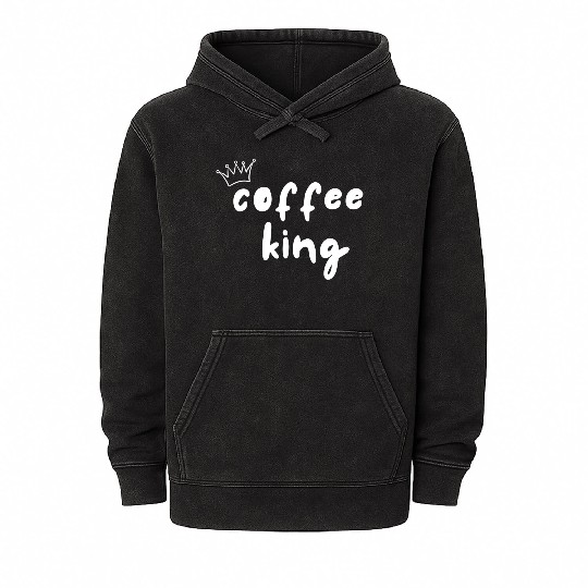 Coffee King Mineral Wash Hoodies