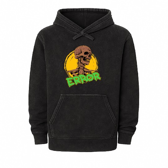skeleton back from the dead Mineral Wash Hoodies