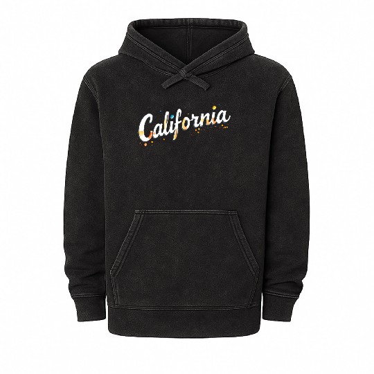 California Golden State gift Mineral Wash Hoodies