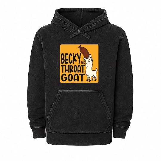 Becky the Throat Goat Mineral Wash Hoodies