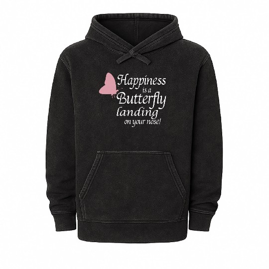 Butterfly Butterflies Insect Collector Entomology Mineral Wash Hoodies