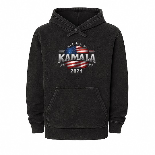 Kamala Harris 2024 For President Join the Campaign Mineral Wash Hoodies