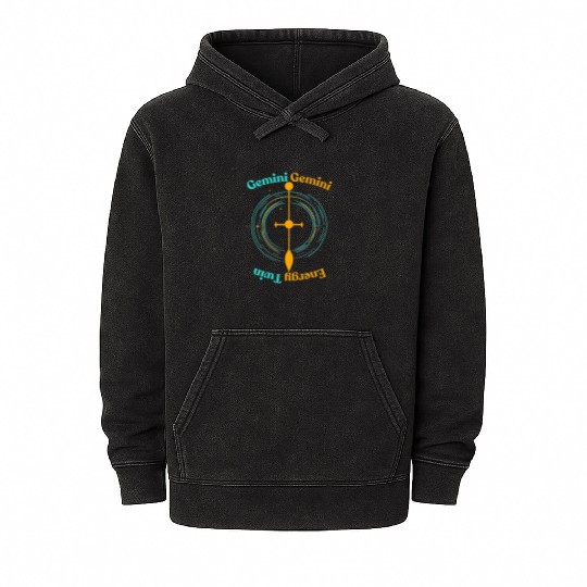 Gemini Twin Energy Mineral Wash Hoodies