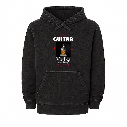 Guitar Vodka Mineral Wash Hoodies