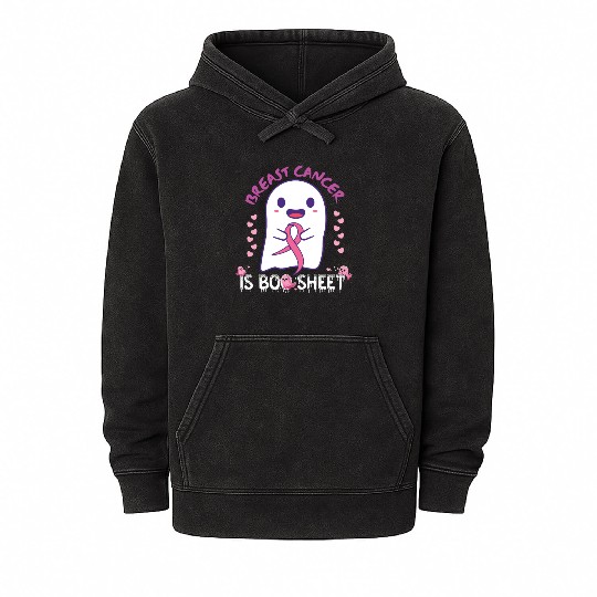 Breast Cancer Is Boo Sheet Mineral Wash Hoodies