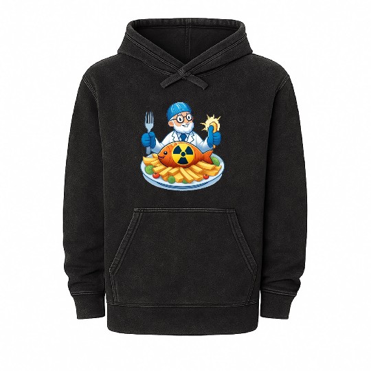 Fission Chips Science Fun Physics Humor Mineral Wash Hoodies