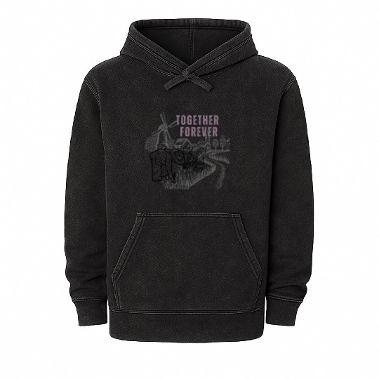 Together forever - till death do us part Mineral Wash Hoodies