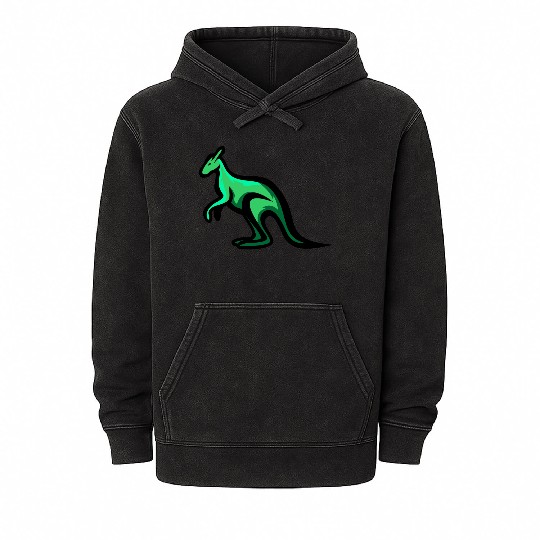 Jump into Style with Our Unique Kangaroo T Mineral Wash Hoodies