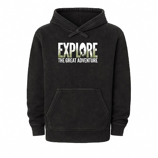 EXPLORE the great adventure Mineral Wash Hoodies