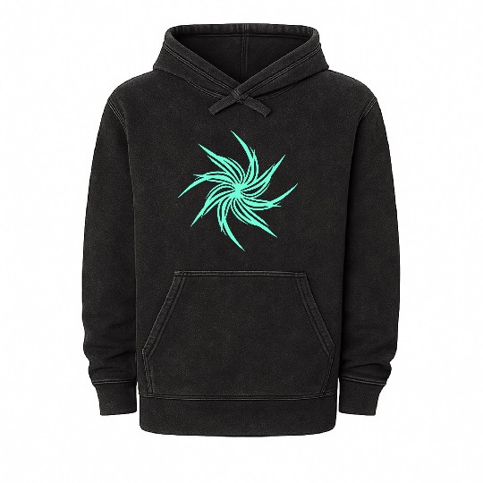 Swirl Flower Spring Summer Flowers Beautiful Art Mineral Wash Hoodies
