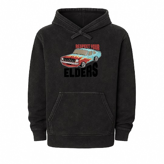 Funny Car Guy 1 Mineral Wash Hoodies
