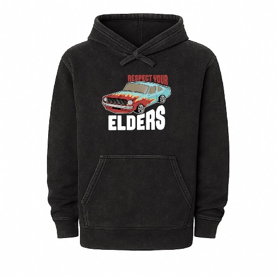 Funny Car Guy 2 Mineral Wash Hoodies