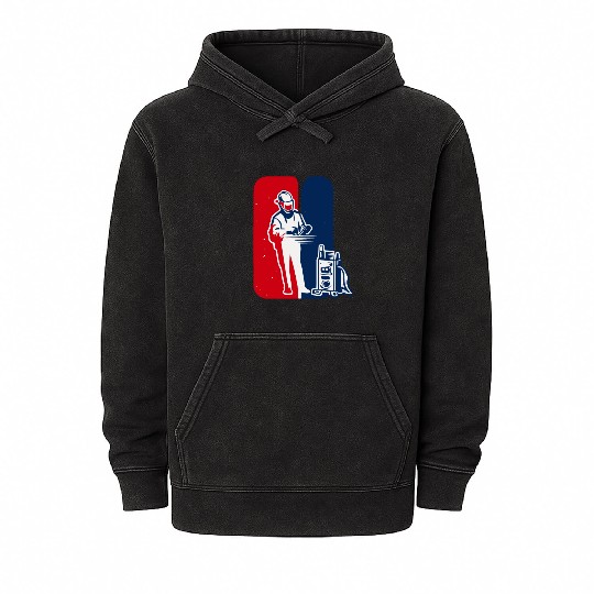 major league welder sticker Iconic Welder Design T Mineral Wash Hoodies