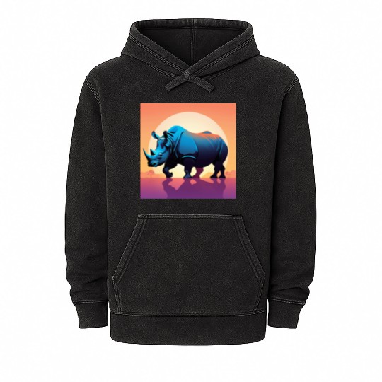 Rhinoceros - 01 Mineral Wash Hoodies