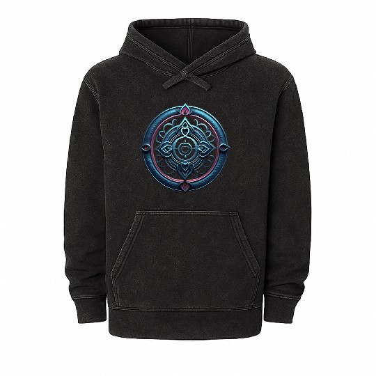 Sacred Heart Mandala Mineral Wash Hoodies