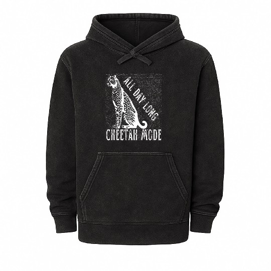 Cheetah Mineral Wash Hoodies