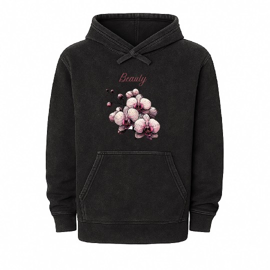 Orchid Elegance: A Symbol of Timeless Beauty Mineral Wash Hoodies