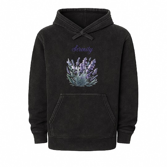 Lavender Serenity: A Symbol of Peace Mineral Wash Hoodies