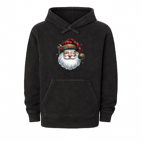 Don t Stop Believin, Santa Christmas Mineral Wash Hoodies
