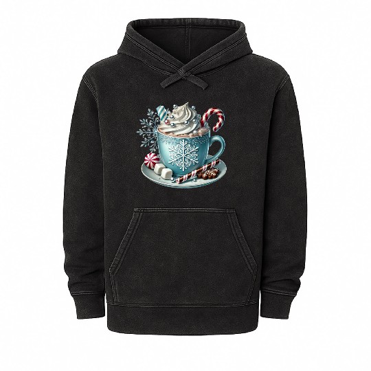 Christmas ice cream, Coquette Chistmas Mineral Wash Hoodies