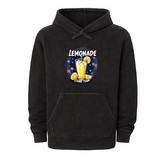Lemonade stand team Mineral Wash Hoodies