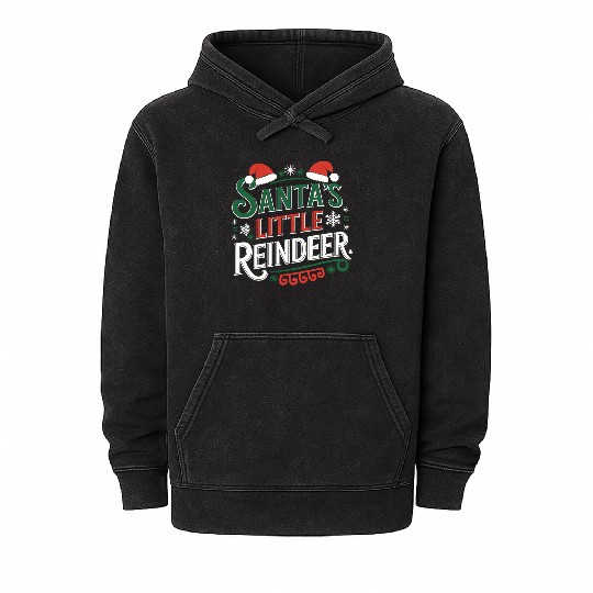 little reindeer Mineral Wash Hoodies