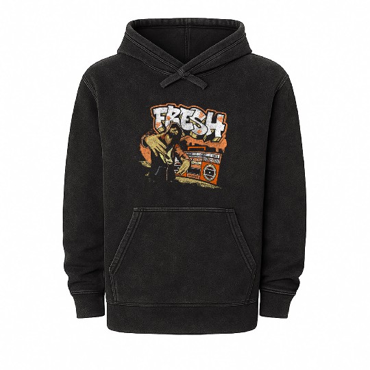 Spray Can Subway Streetwear Striking Mineral Wash Hoodies