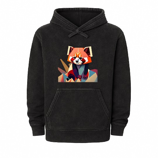 Angry panda Mineral Wash Hoodies