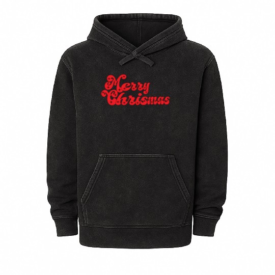 Snowflakes, Smiles, and Santa Claus :Christmas Mineral Wash Hoodies