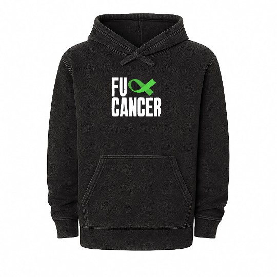 Non-Hodgkin Lymphoma Awareness Fuck Cancer Mineral Wash Hoodies